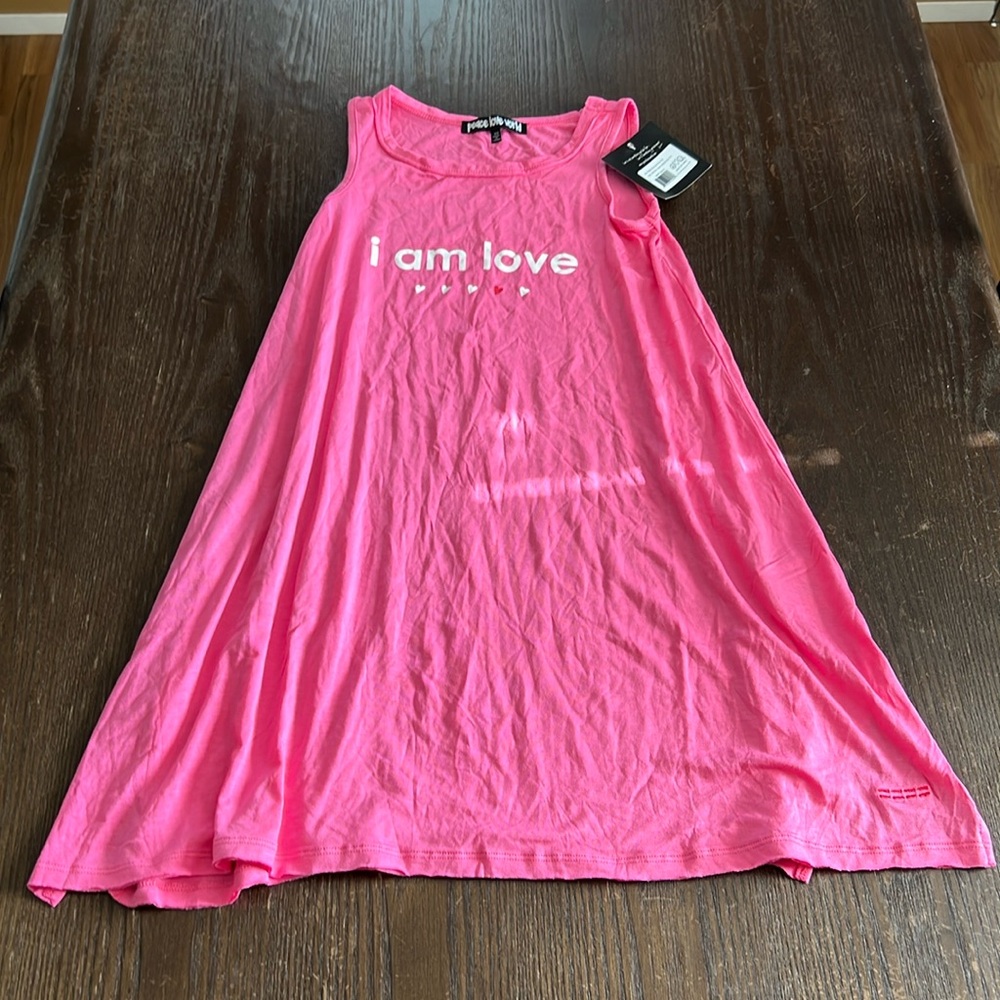 Girls Peace ☮️ Love ❤️ World 🌎 Dress
